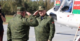 Аляксандр Лукашэнка прыняў удзел у беларуска-расійскім стратэгічным вучэнні 