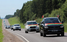 Патриотический автопробег, посвященный освобождению района от немецко-фашистских захватчиков, прошел на Ошмянщине